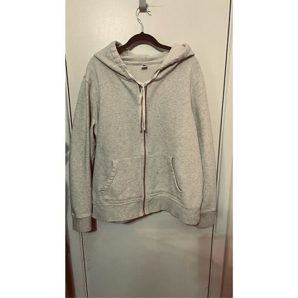 Old Navy Stay True Off White Hoodie Zip Up Womens SZ XL - Picture 2 of 9